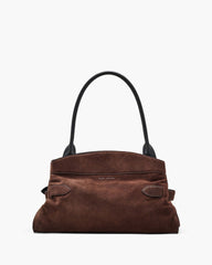 The Suede Dakota Satchel - Dark Brown | Marc Jacobs on sale