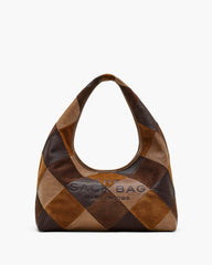 The Suede Patchwork Sack Bag - Brown Multi | Marc Jacobs online