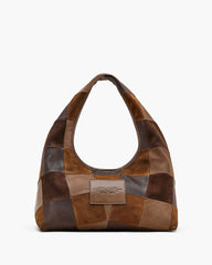 The Suede Patchwork Sack Bag - Brown Multi | Marc Jacobs online