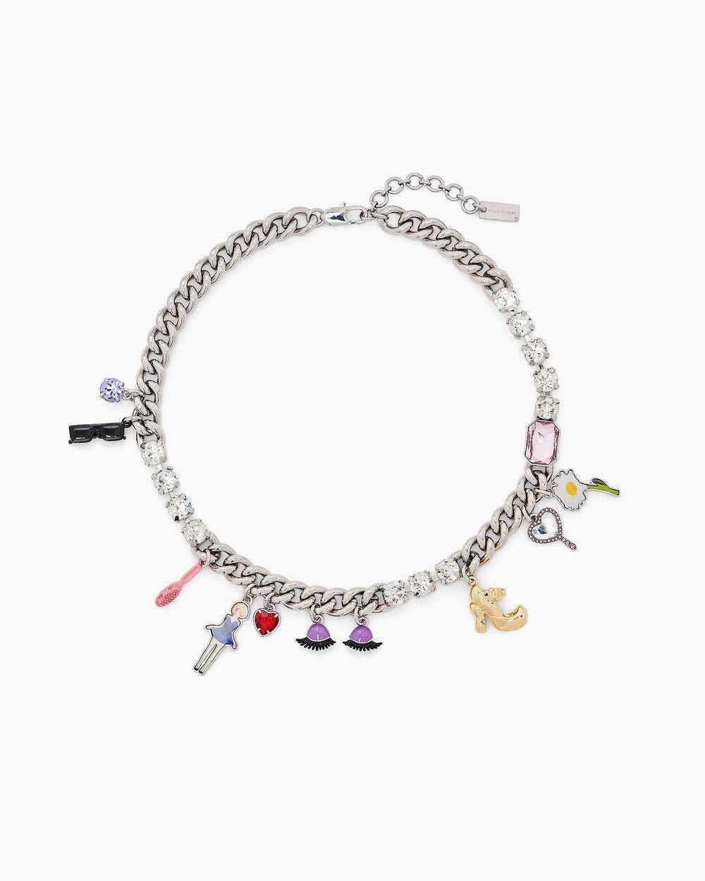 The Dollhouse Charm Necklace - Silver/Multi | Marc Jacobs online