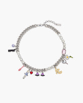 The Dollhouse Charm Necklace - Silver/Multi | Marc Jacobs online