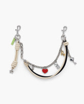 The Mini Icon Chain Bag Charm - Black/Cloud White | Marc Jacobs US