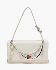 The Mini Icon Chain Bag Charm - Black/Cloud White | Marc Jacobs US