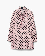 Dots Bow Pleated Dress - Peach Multi | Marc Jacobs online