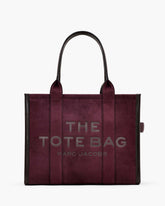 The Suede Large Tote Bag - Dark Plum | Marc Jacobs online