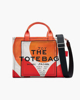 David Shrigley X Marc Jacobs Canvas Medium Tote Bag - Orange Multi | Marc Jacobs online