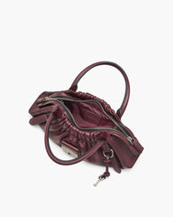 The Cristina Small Satchel - Dark Plum | Marc Jacobs online