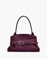 The Suede Dakota Satchel - Dark Plum | Marc Jacobs online