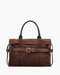 The Suede Dakota Tote - Dark Brown | Marc Jacobs online
