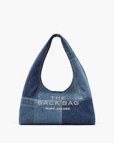 The Patchwork Denim Sack Bag - Blue Denim | Marc Jacobs online