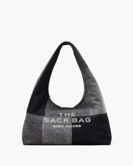 The Patchwork Denim Sack Bag - Black Denim | Marc Jacobs sale