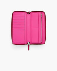 The Leather Continental Wallet - Raspberry Pink | Marc Jacobs US