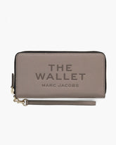 The Leather Continental Wallet - Cement | Marc Jacobs online