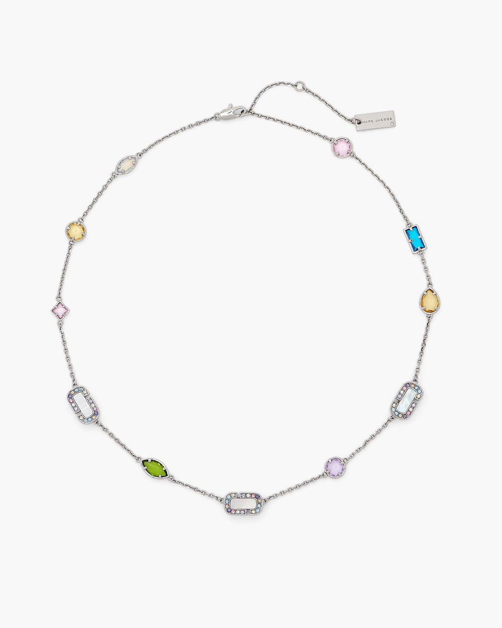 The J Marc Luxe Gem Station Necklace - Silver/Multi | Marc Jacobs sale