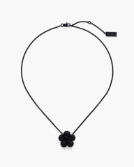The Daisy Pave Necklace - Black/Black Crystal | Marc Jacobs online