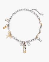 The Grunge Glam Charm Necklace - Gold/Silver | Marc Jacobs sale