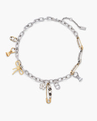 The Grunge Glam Charm Necklace - Gold/Silver | Marc Jacobs sale