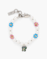 Hattie Stewart X Marc Jacobs Garden Pearl Station Bracelet - Silver/Multi | Marc Jacobs online