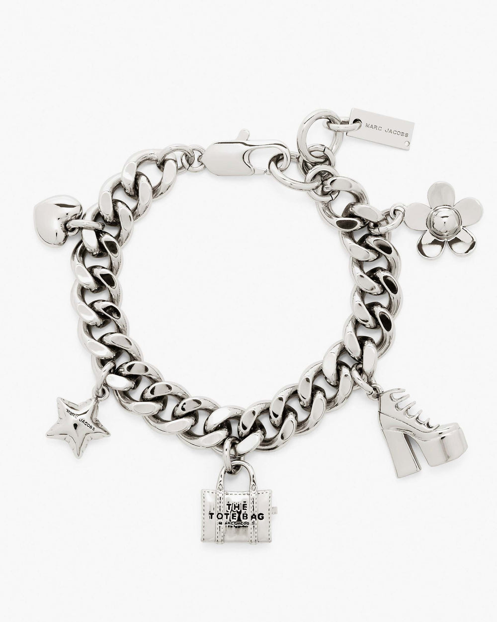 The Mini Icon Charm Bracelet - Light Antique Silver | Marc Jacobs online