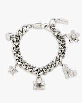 The Mini Icon Charm Bracelet - Light Antique Silver | Marc Jacobs online