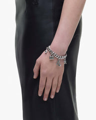 The Mini Icon Charm Bracelet - Light Antique Silver | Marc Jacobs online