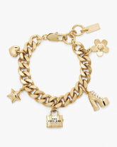 The Mini Icon Charm Bracelet - Light Antique Gold | Marc Jacobs sale