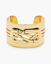 The Dual Statement Cuff Bracelet - Gold | Marc Jacobs online