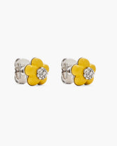 The Daisy Stud Earrings - Silver/Daisy Yellow | Marc Jacobs sale