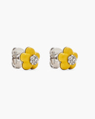 The Daisy Stud Earrings - Silver/Daisy Yellow | Marc Jacobs sale