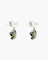 Hattie Stewart X Marc Jacobs Butterfly Pearl Earrings - Silver/Multi | Marc Jacobs discount