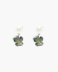 Hattie Stewart X Marc Jacobs Butterfly Pearl Earrings - Silver/Multi | Marc Jacobs discount