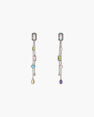The J Marc Luxe Gem Linear Earrings - Silver/Multi | Marc Jacobs for sale