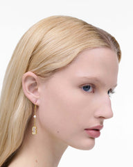 The J Marc Luxe Linear Earrings - Gold/Crystal | Marc Jacobs online