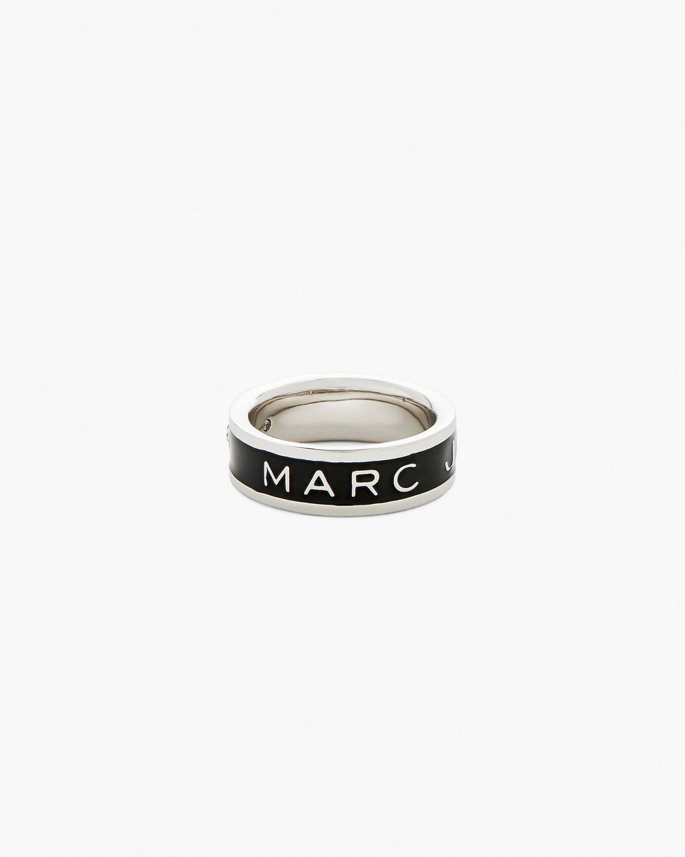 The Marc Jacobs Enamel Ring - Silver/Black | Marc Jacobs sale