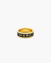 The Marc Jacobs Enamel Ring - Gold/Black | Marc Jacobs for sale