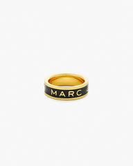 The Marc Jacobs Enamel Ring - Gold/Black | Marc Jacobs for sale