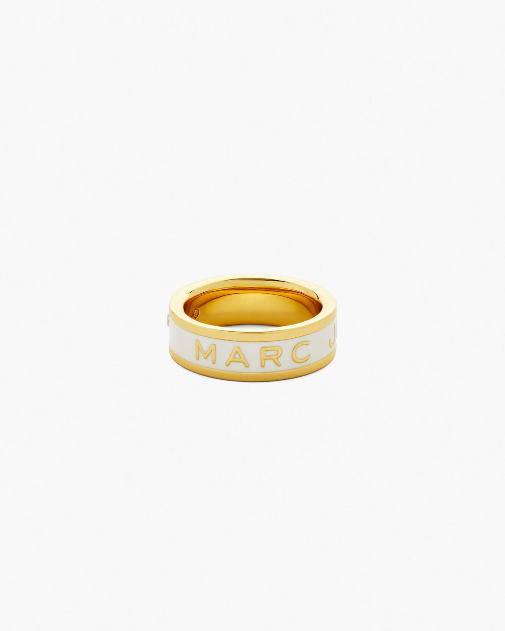 The Marc Jacobs Enamel Ring - Gold/Cream | Marc Jacobs on sale