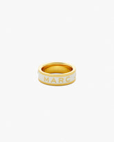 The Marc Jacobs Enamel Ring - Gold/Cream | Marc Jacobs on sale