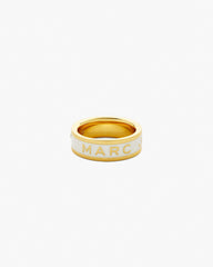 The Marc Jacobs Enamel Ring - Gold/Cream | Marc Jacobs on sale