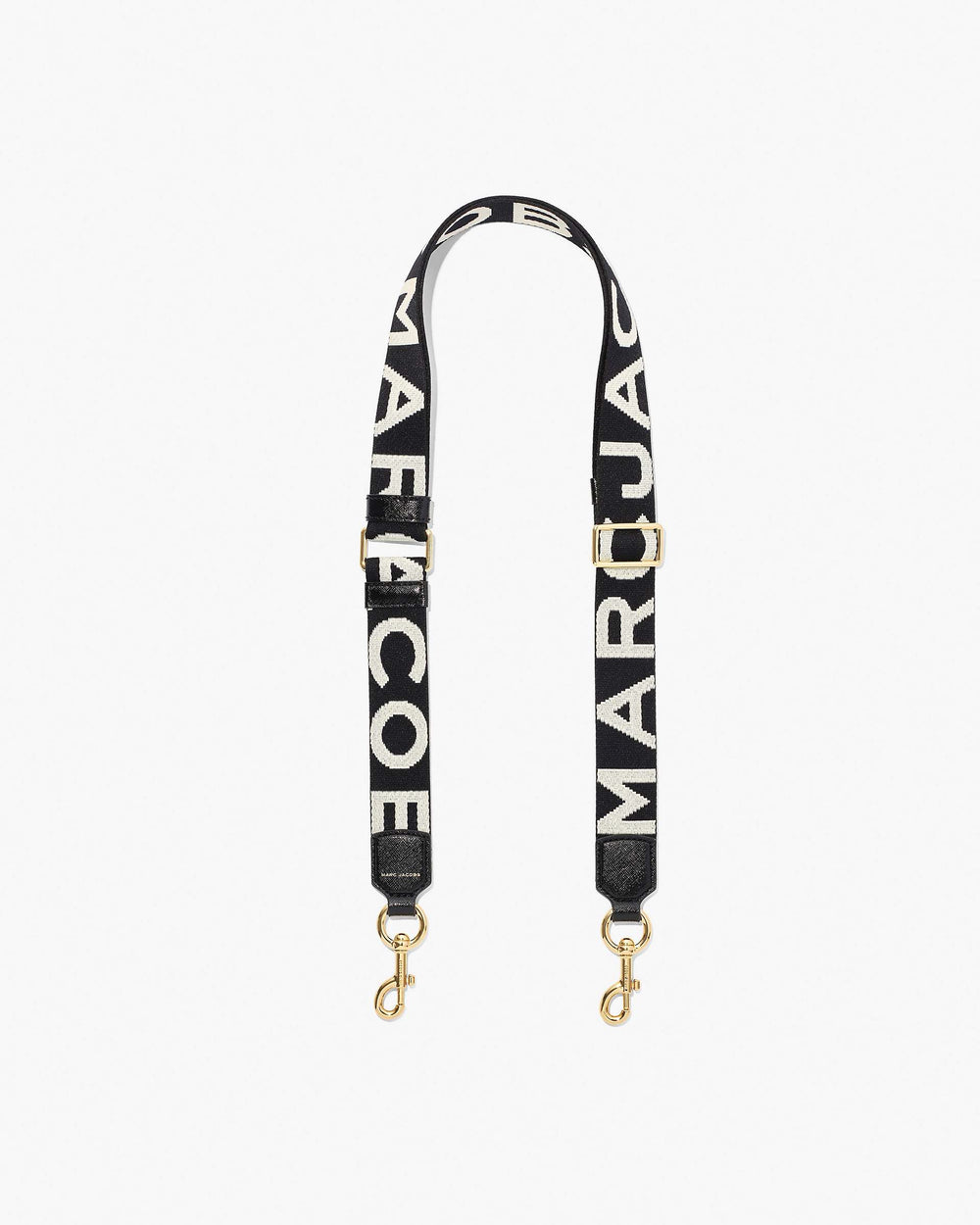 The Thin Logo Webbing Strap - Black/White | Marc Jacobs discount