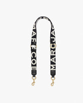 The Thin Logo Webbing Strap - Black/White | Marc Jacobs discount