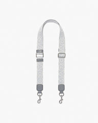 The Thin Outline Logo Webbing Strap - Wolf Grey Multi | Marc Jacobs online