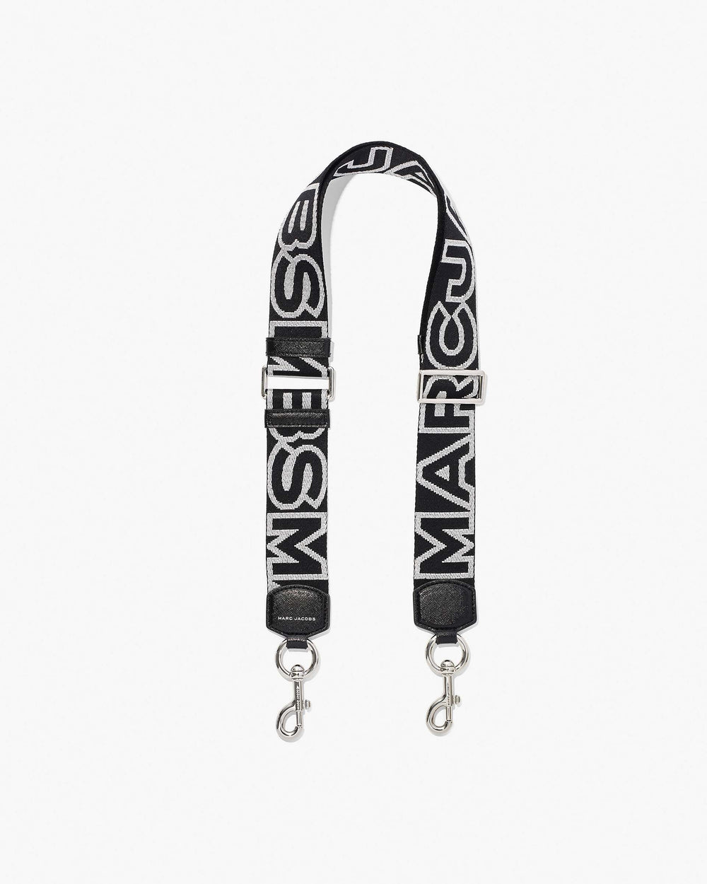 The Outline Logo Webbing Strap - Black/Silver | Marc Jacobs for sale
