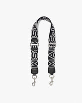 The Outline Logo Webbing Strap - Black/Silver | Marc Jacobs for sale