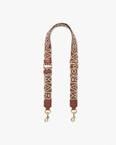 The Thin Outline Logo Webbing Strap - Argan Oil Multi | Marc Jacobs online