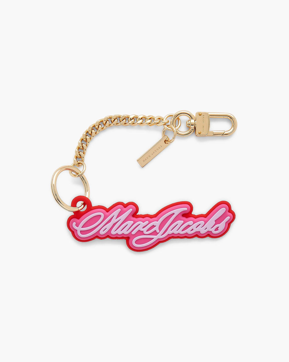 The Cursive Logo Bag Charm - Bow Pink Multi | Marc Jacobs discount