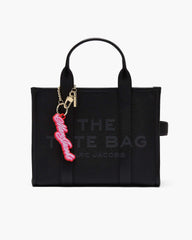 The Cursive Logo Bag Charm - Bow Pink Multi | Marc Jacobs discount