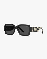 The Marc Jacobs Bold Logo Square Sunglasses - Black/White | Marc Jacobs discount