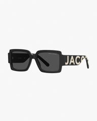 The Marc Jacobs Bold Logo Square Sunglasses - Black/White | Marc Jacobs discount