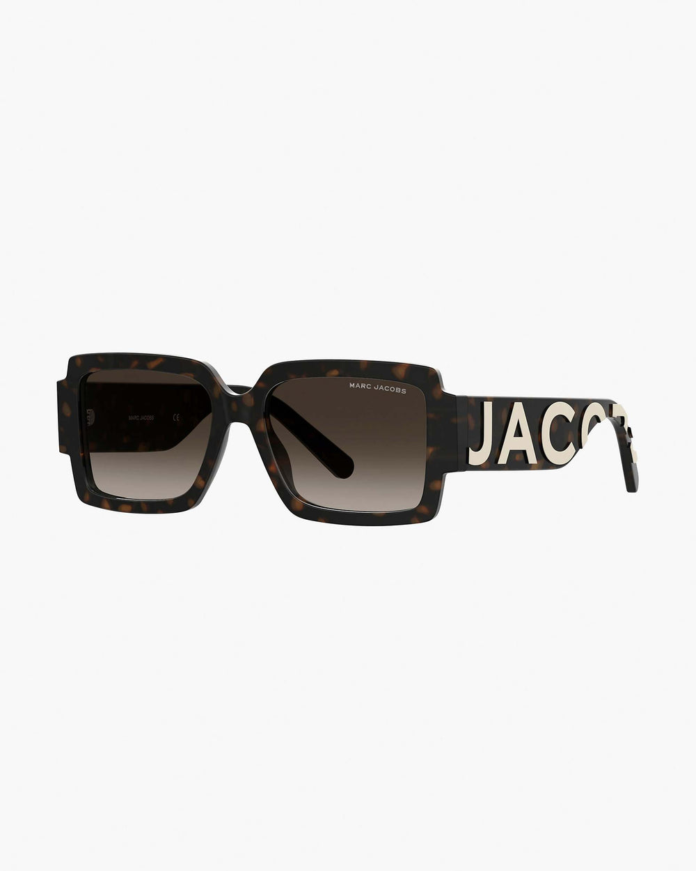 The Marc Jacobs Bold Logo Square Sunglasses - Havana | Marc Jacobs online